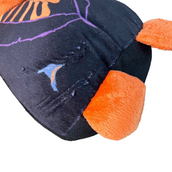 Kelly Toy Pirate Skeleton Plush Toy 2016 Orange Black Eye Patch Stuffed Animal - Picture 9 of 10